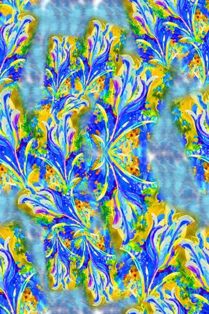 组合花卉印花华亿平台图片