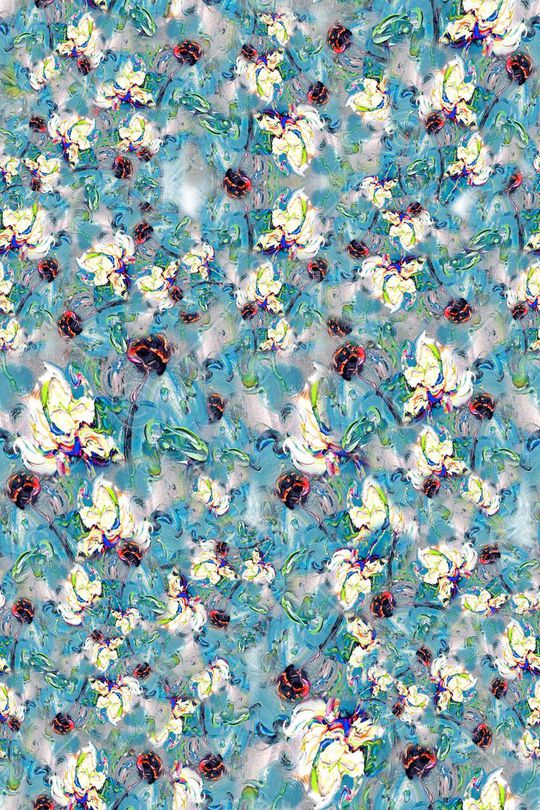 组合花卉印花华亿平台图片