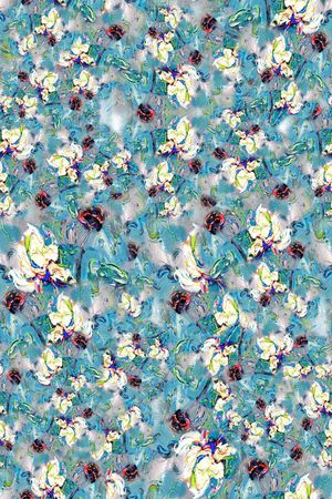 组合花卉印花华亿平台图片