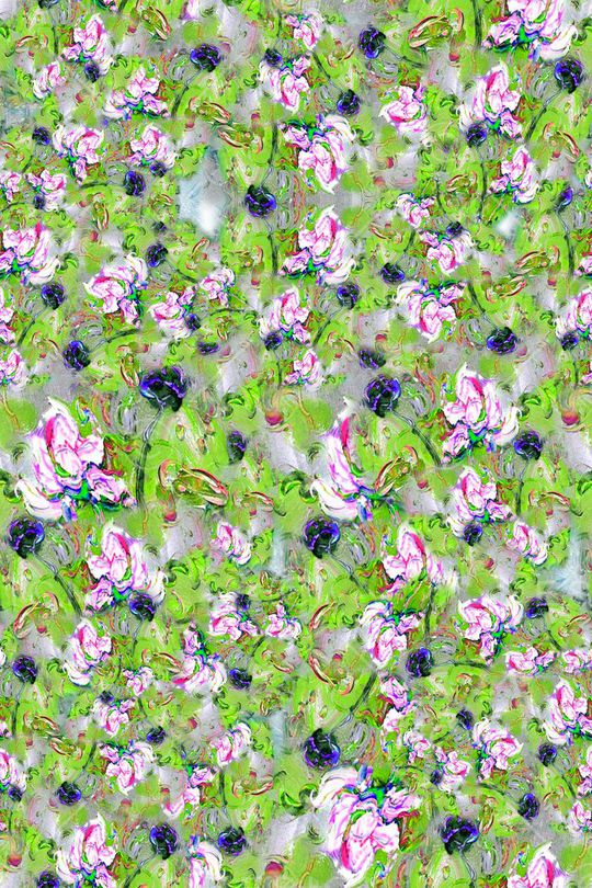 组合花卉印花华亿平台图片