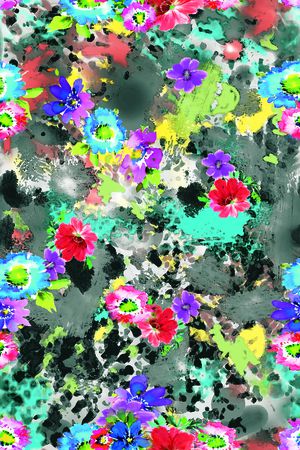 手绘印花华亿平台图片