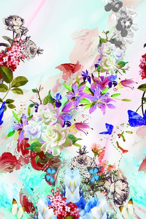 手绘印花华亿平台图片