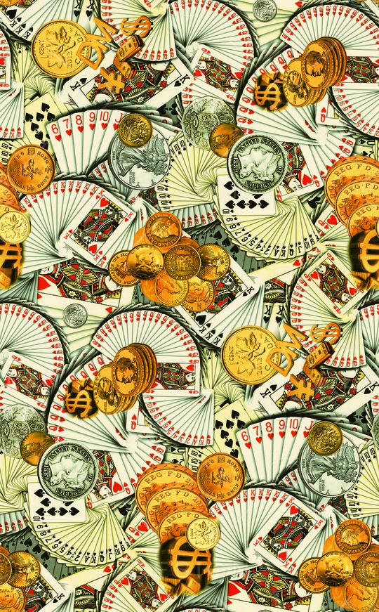 扑克印花华亿平台图片