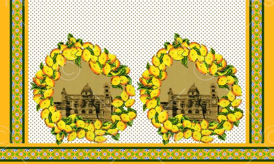 欧式建筑印花华亿平台图片