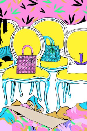 手提包印花华亿平台图片