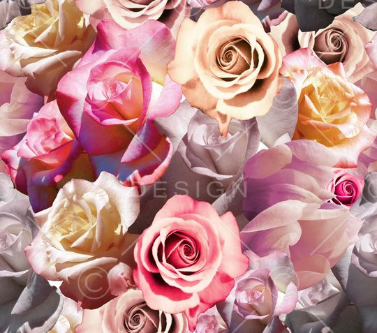 满版花卉印花华亿平台图片