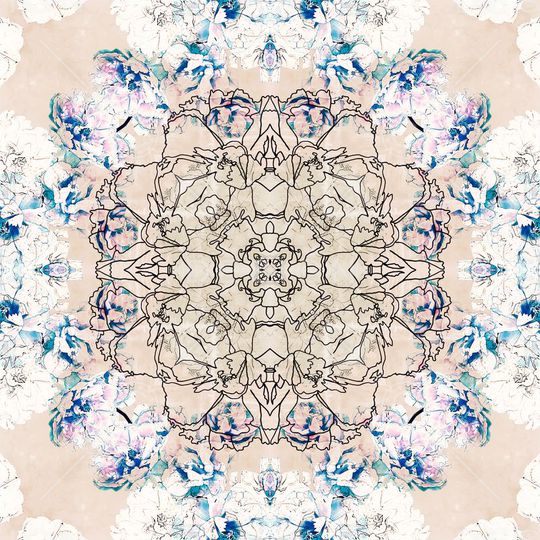 花卉印花华亿平台图片