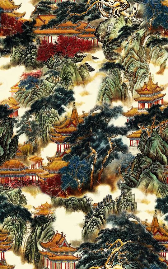 山脉印花华亿平台图片