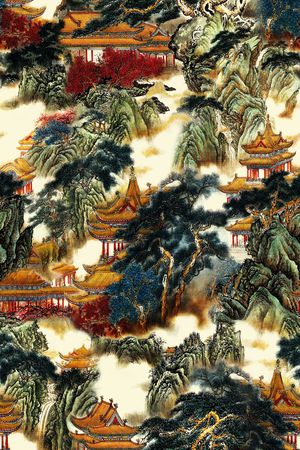 山脉印花华亿平台图片