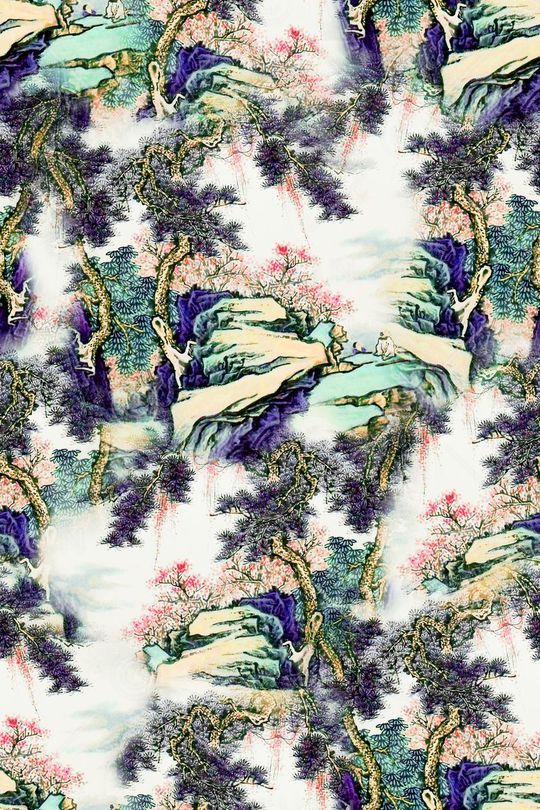 中国风印花华亿平台图片