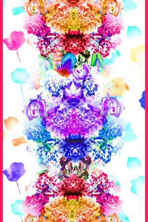 丝巾印花华亿平台图片