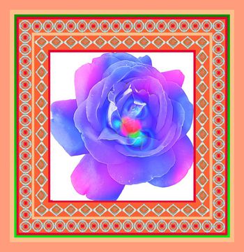 丝巾印花华亿平台图片