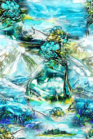 风景印花华亿平台图片