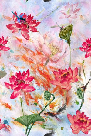 抽象底纹印花华亿平台图片