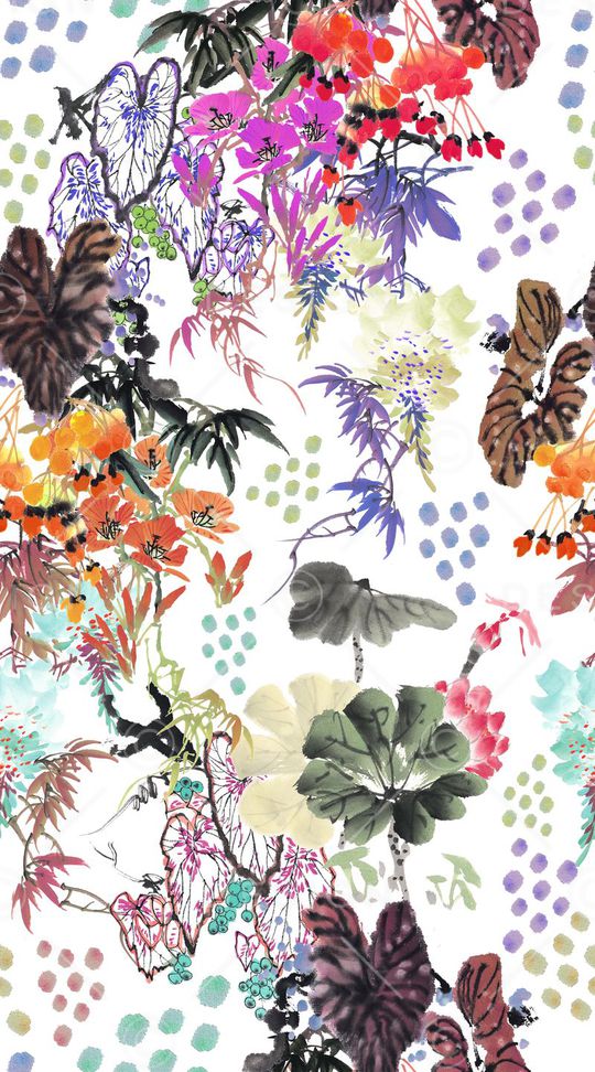 花朵印花华亿平台图片