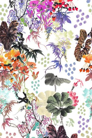 花朵印花华亿平台图片