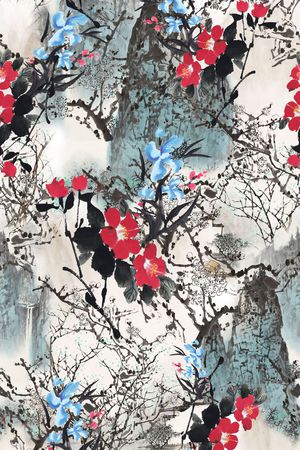 风景印花华亿平台图片