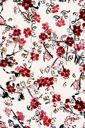 旗袍印花华亿平台图片