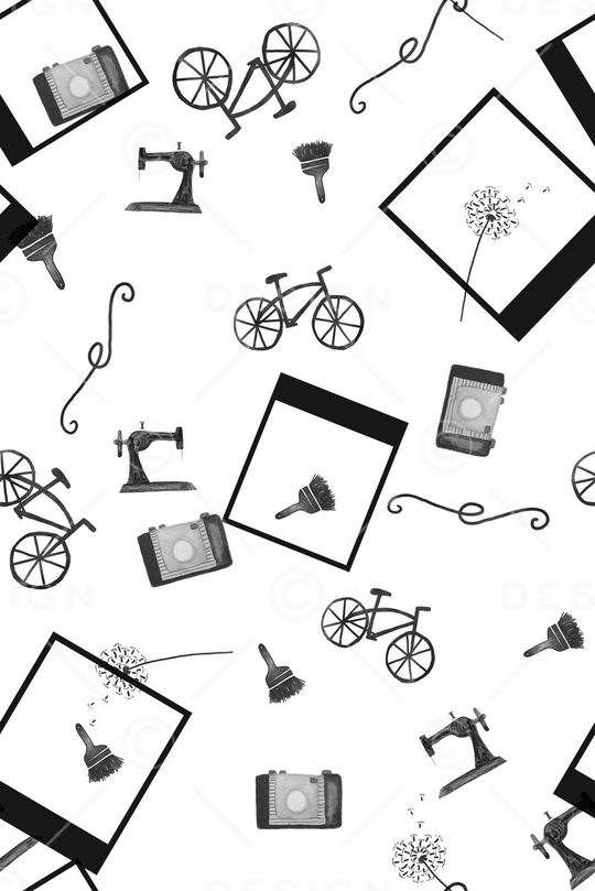 黑白华亿平台印花华亿平台图片