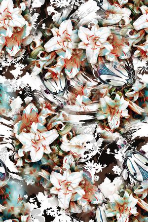 花朵印花华亿平台图片