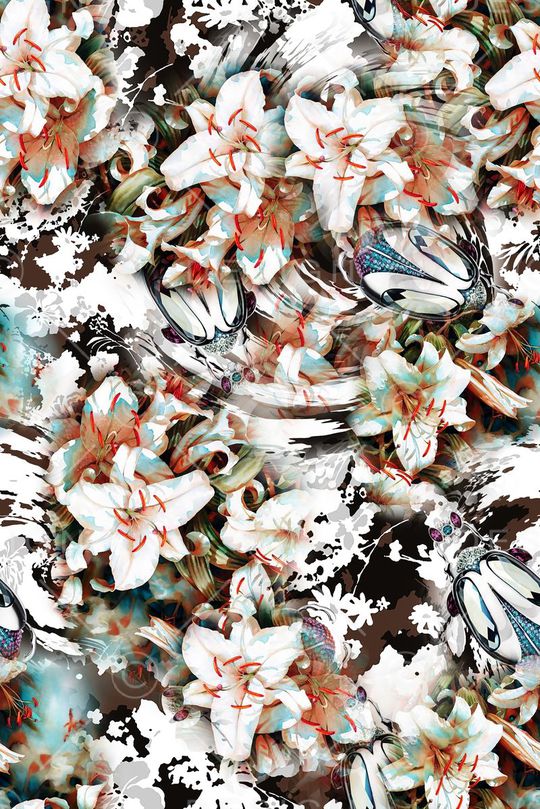 花朵印花华亿平台图片