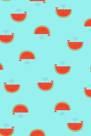 西瓜吐子印花华亿平台图片