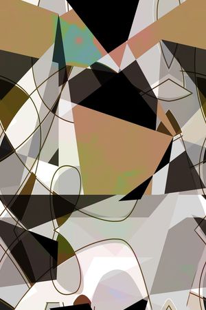 不规则几何印花华亿平台图片