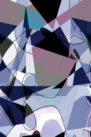 不规则几何印花华亿平台图片