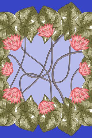 荷花印花华亿平台图片