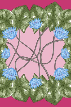 荷花印花华亿平台图片