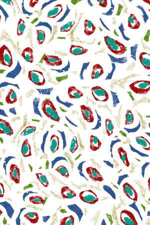 手绘抽象水墨女装衬衫华亿平台印花华亿平台图片