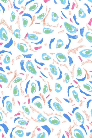 手绘抽象水墨女装衬衫华亿平台印花华亿平台图片