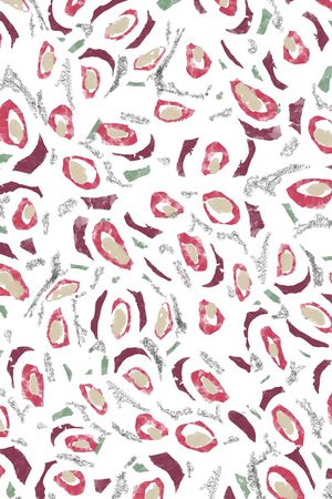 手绘抽象水墨女装衬衫华亿平台印花华亿平台图片