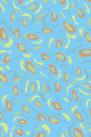 手绘抽象水墨女装衬衫华亿平台印花华亿平台图片