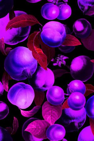 热带水果印花华亿平台图片