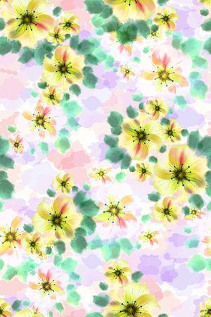 清新淡雅印花华亿平台图片