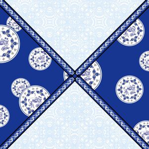 青花印花华亿平台图片