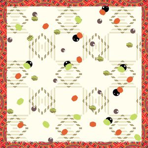 线条的形状印花华亿平台图片