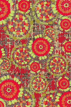 纹路的组合印花华亿平台图片