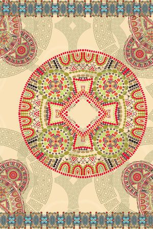 民族化纹路印花华亿平台图片