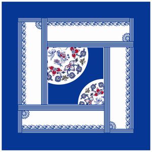 青花瓷印花华亿平台图片