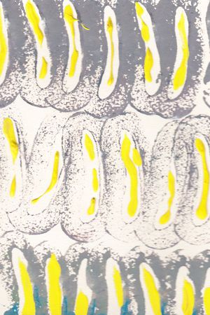 手绘几何印花华亿平台图片