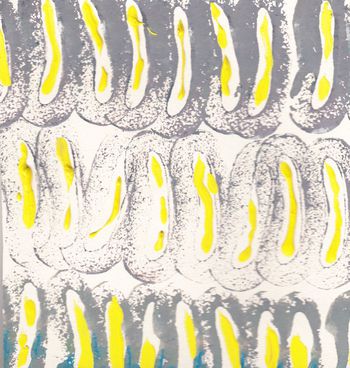 手绘几何印花华亿平台图片