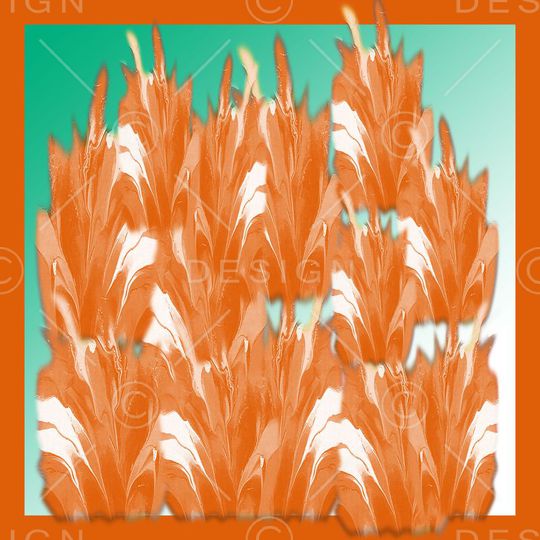 羽毛状印花华亿平台图片