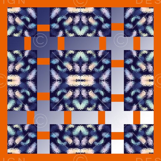 丝巾围巾秀场印花华亿平台图片