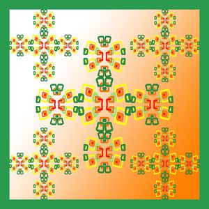 丝巾围巾秀场印花华亿平台图片