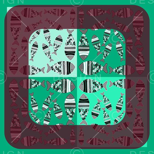 丝巾围巾秀场印花华亿平台图片