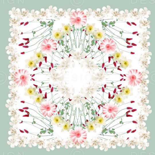 方巾印花华亿平台图片