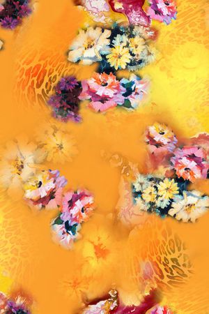 花朵印花华亿平台图片