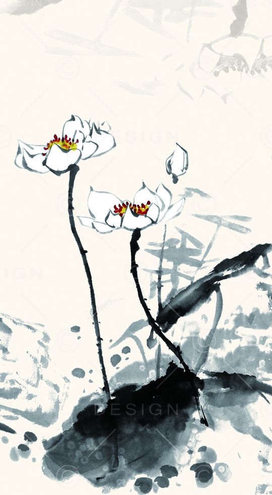 荷花印花华亿平台图片